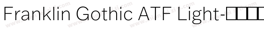 Franklin Gothic ATF Light字体转换